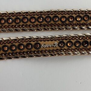 Kippys Tan and Silver Studded Belt